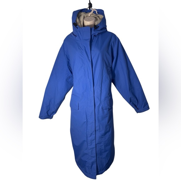 Lands End Women's Insulated Waterproof Raincoat Jacket Coat blue plus size 1x - Picture 5 of 17